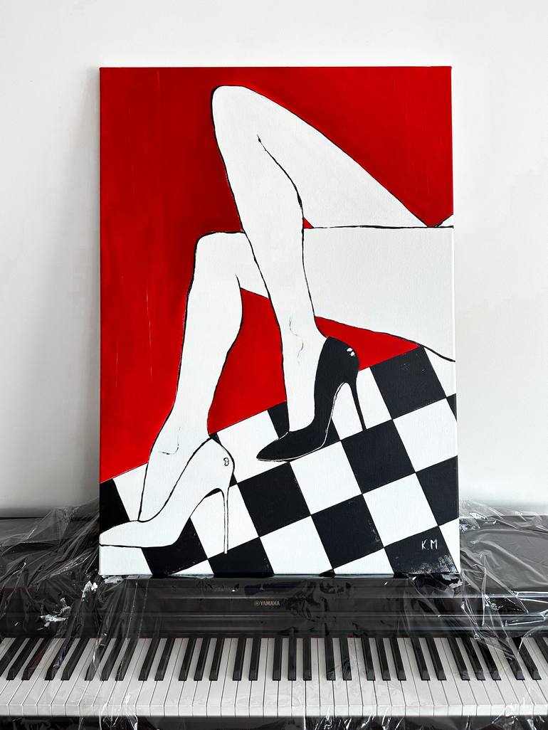 Original Figurative Pop Culture/Celebrity Painting by Kristina Mallen