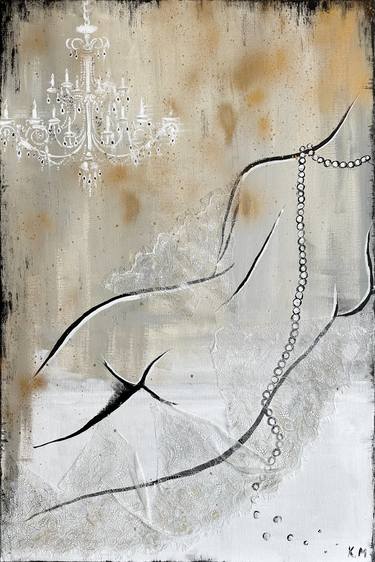 Original Figurative Nude Painting by Kristina Malashchenko