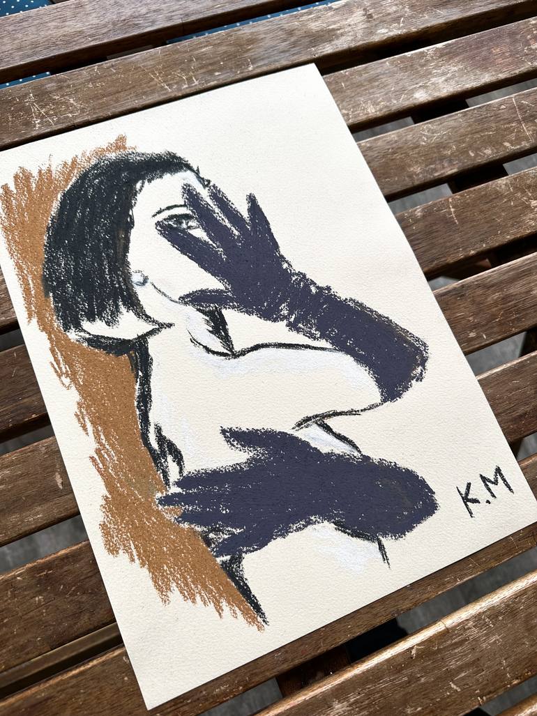 Original Abstract Women Painting by Kristina Mallen