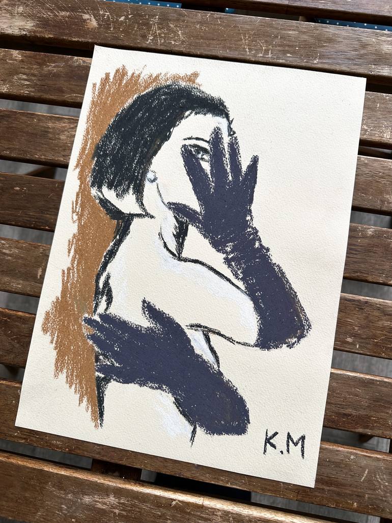 Original Abstract Women Painting by Kristina Mallen