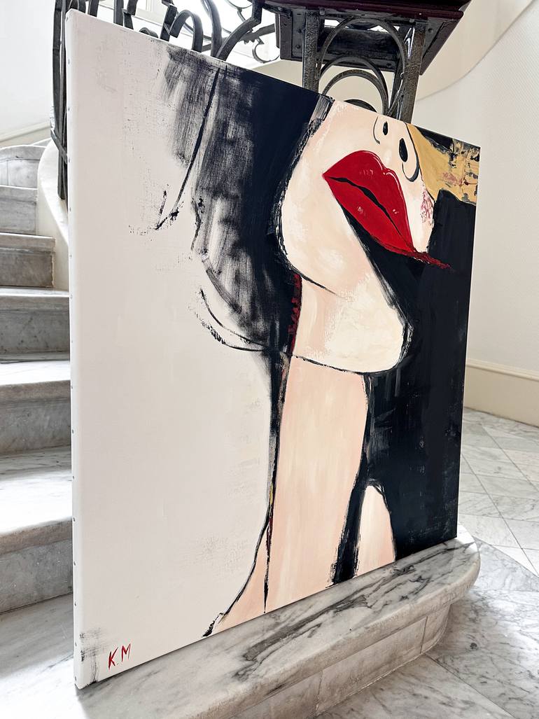 Original Modernism Women Painting by Kristina Mallen