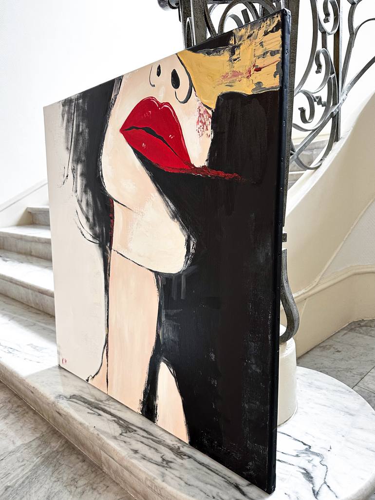 Original Modernism Women Painting by Kristina Mallen