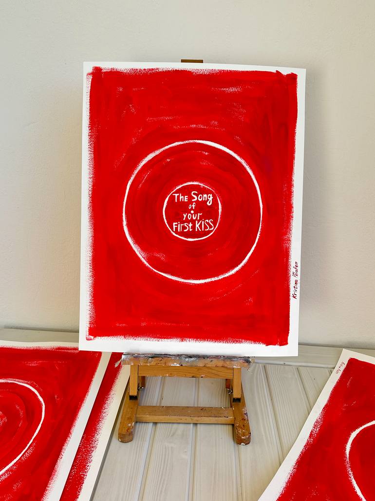 Original Abstract Pop Culture/Celebrity Painting by Kristina Mallen