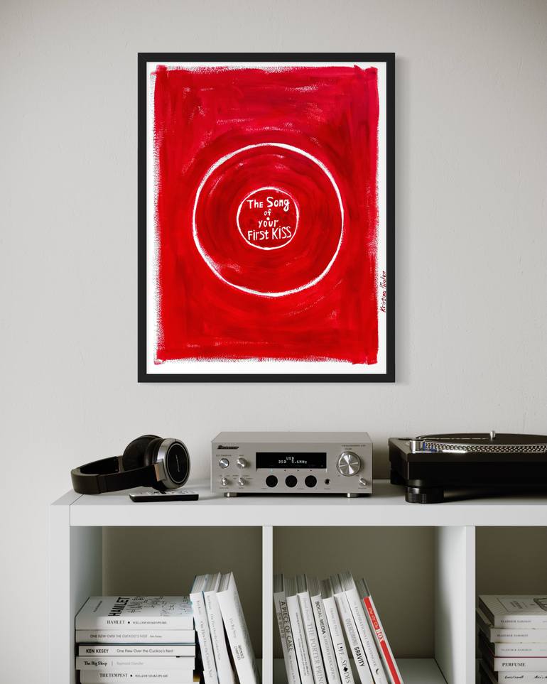 Original Abstract Pop Culture/Celebrity Painting by Kristina Mallen