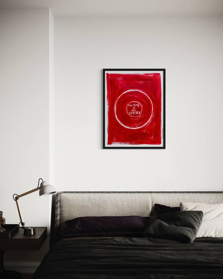 Original Abstract Pop Culture/Celebrity Painting by Kristina Mallen
