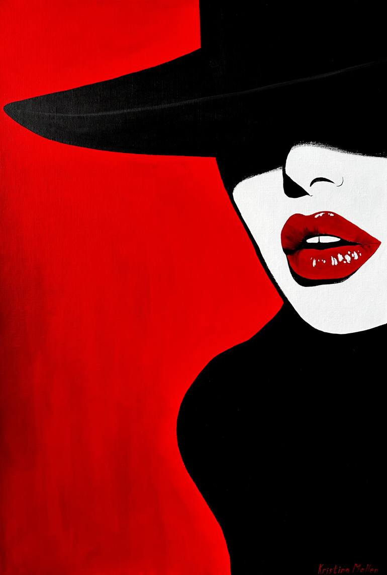 Print of Pop Art Women Paintings by Kristina Mallen