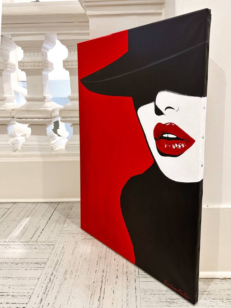 Original Pop Art Women Painting by Kristina Mallen