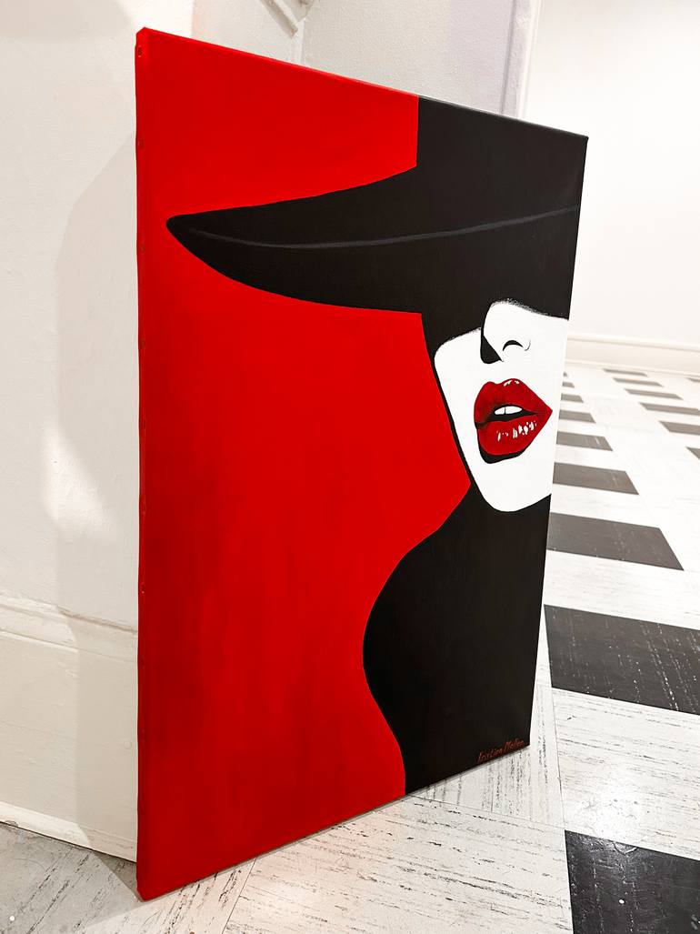 Original Pop Art Women Painting by Kristina Mallen