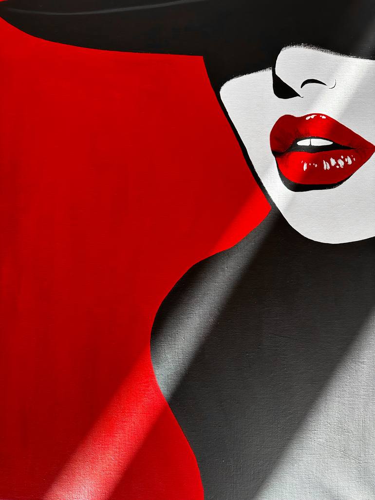 Original Pop Art Women Painting by Kristina Mallen