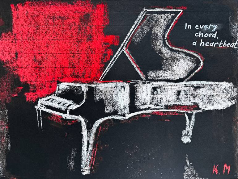 Original Abstract Music Drawing by Kristina Mallen