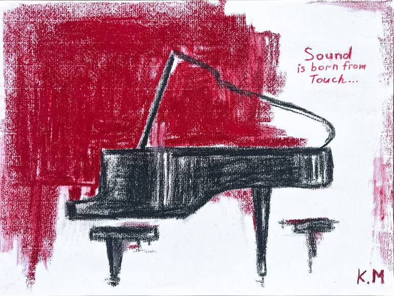 Original Abstract Music Drawing by Kristina Mallen