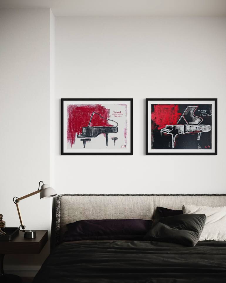 Original Abstract Music Drawing by Kristina Mallen