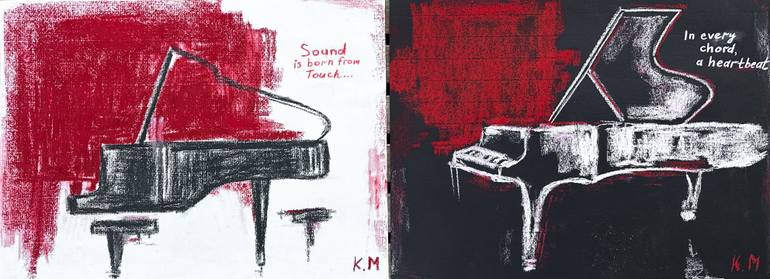 Original Abstract Music Drawing by Kristina Mallen