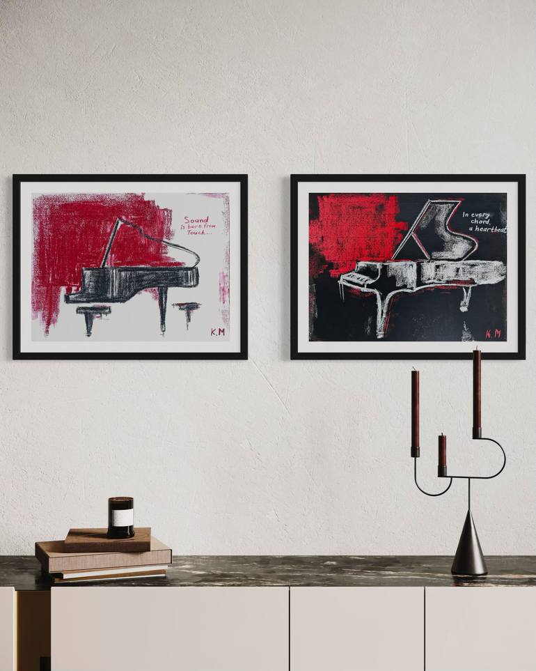 Original Abstract Music Drawing by Kristina Mallen