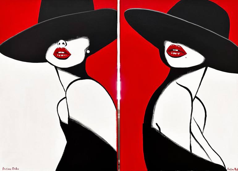 Print of Art Deco Women Paintings by Kristina Mallen