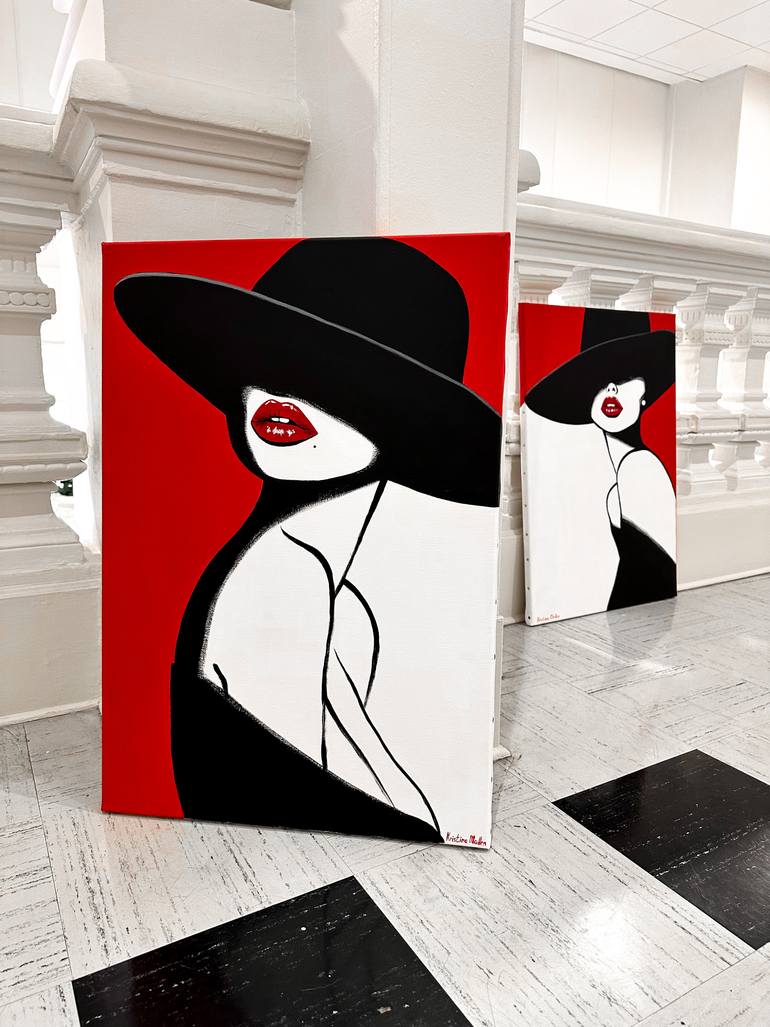 Original Art Deco Women Painting by Kristina Mallen