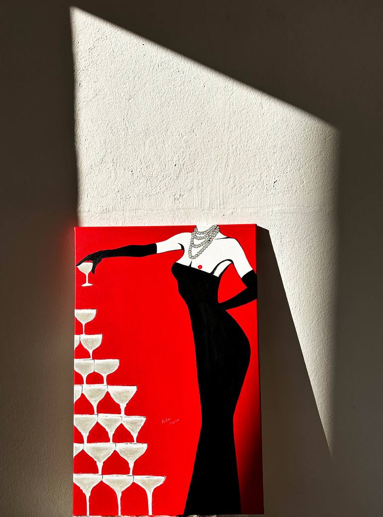 Original Art Deco Women Painting by Kristina Mallen