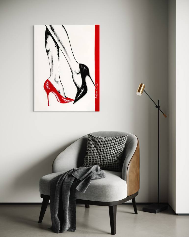 Original Expressionism Fashion Painting by Kristina Mallen