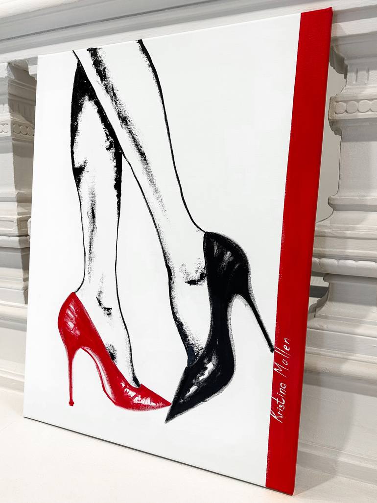 Original Expressionism Fashion Painting by Kristina Mallen