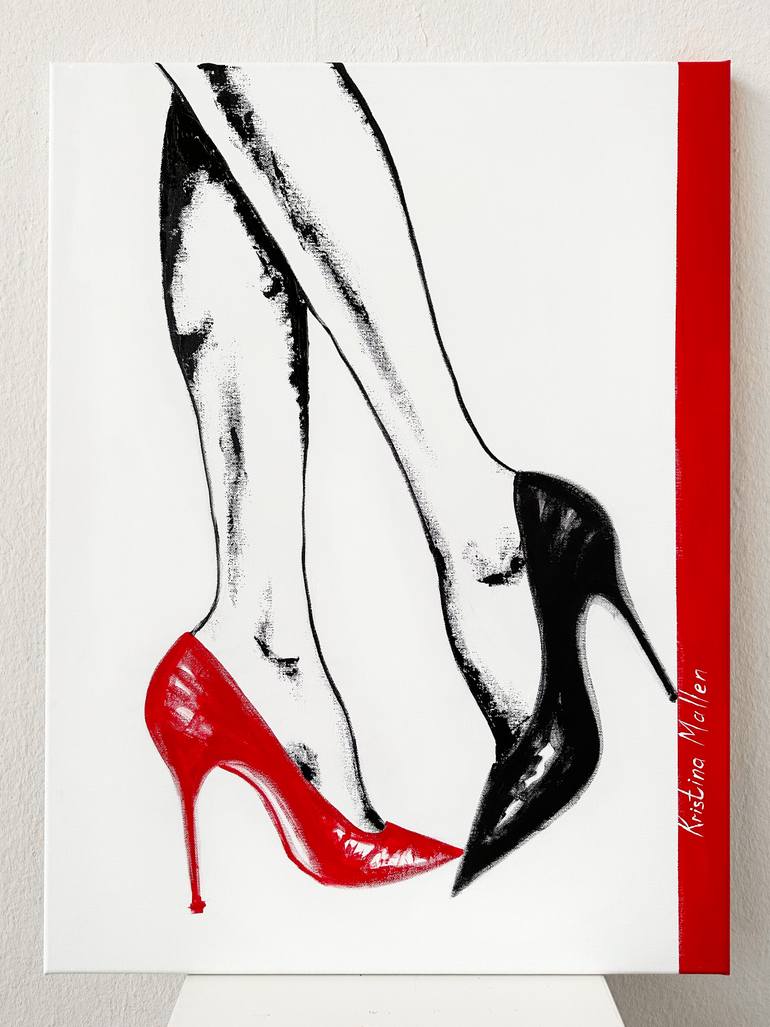 Original Expressionism Fashion Painting by Kristina Mallen