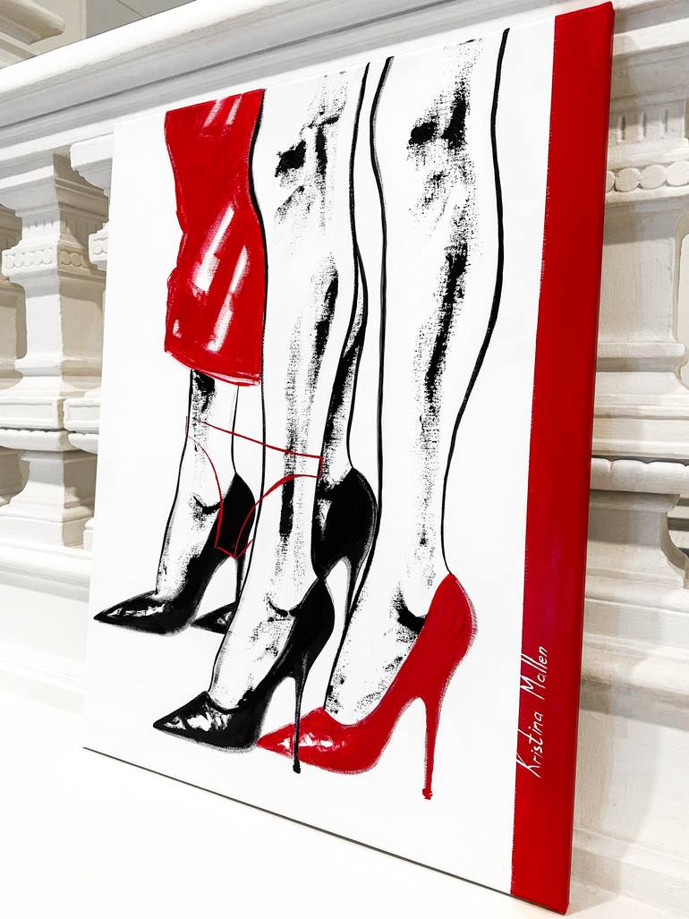 Original Expressionism Erotic Painting by Kristina Mallen