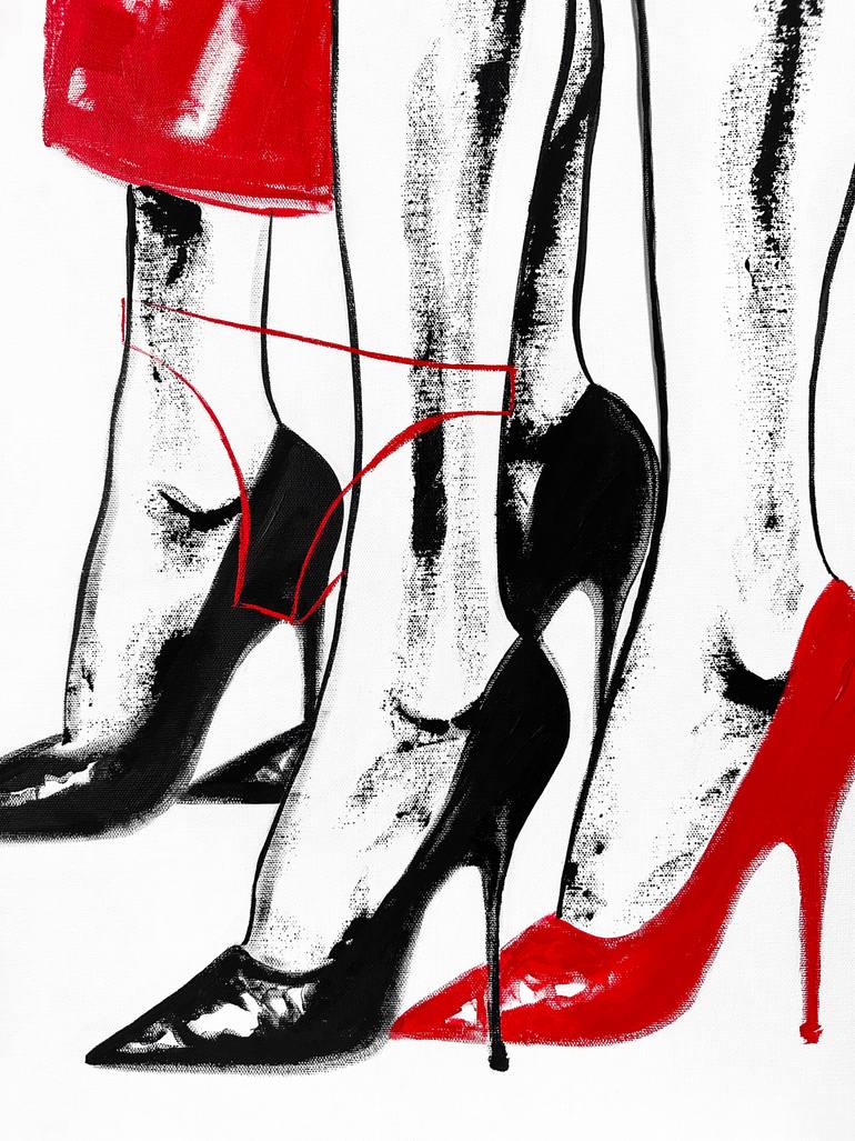 Original Expressionism Erotic Painting by Kristina Mallen