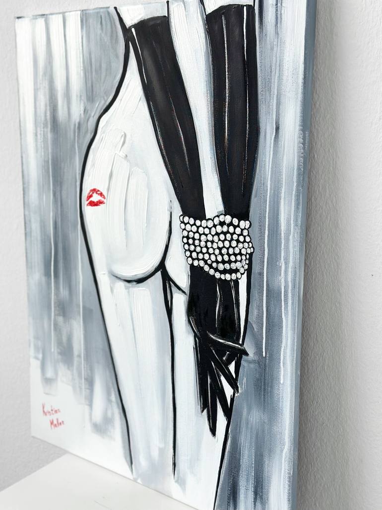 Original Art Deco Nude Painting by Kristina Mallen