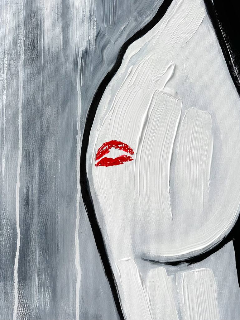 Original Art Deco Nude Painting by Kristina Mallen