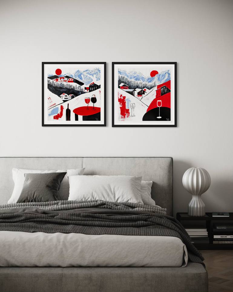 Original Abstract Expressionism Landscape Printmaking by Kristina Mallen