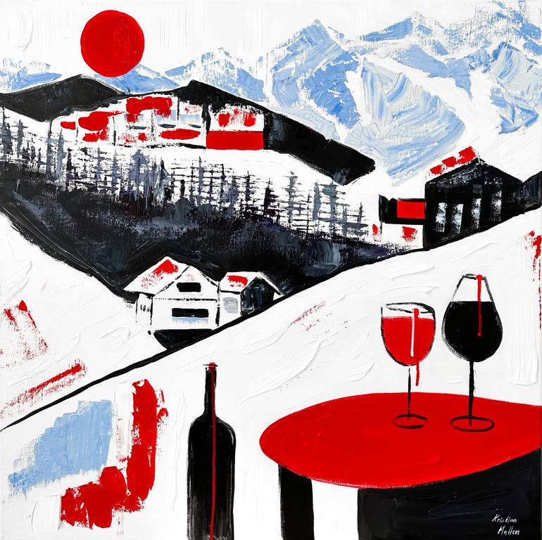 Original Abstract Expressionism Landscape Printmaking by Kristina Mallen