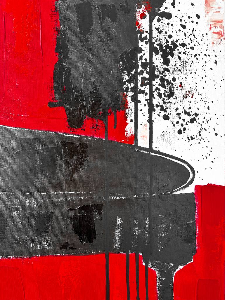 Original Abstract Expressionism Music Painting by Kristina Mallen