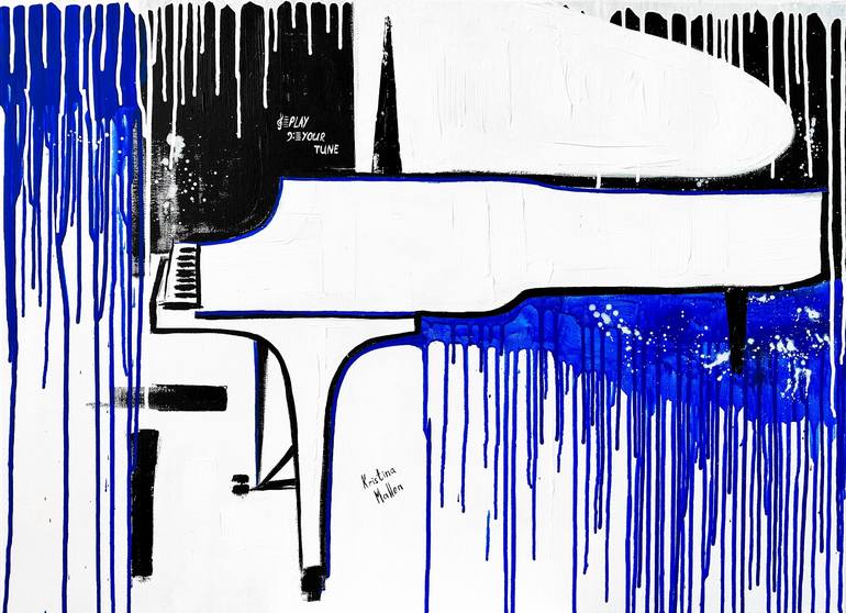 Print of Abstract Expressionism Music Paintings by Kristina Mallen