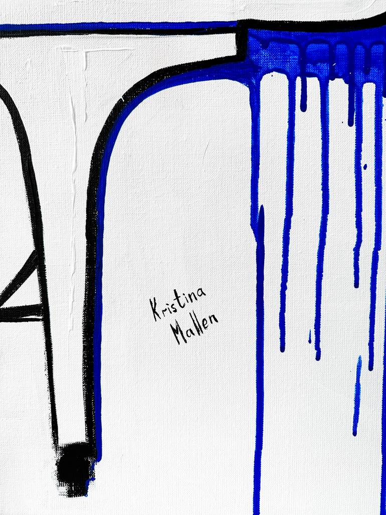 Original Abstract Expressionism Music Painting by Kristina Mallen