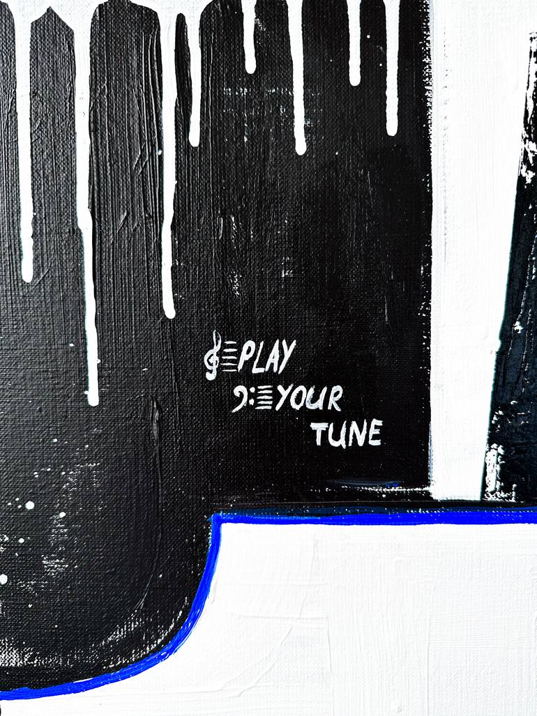 Original Abstract Expressionism Music Painting by Kristina Mallen