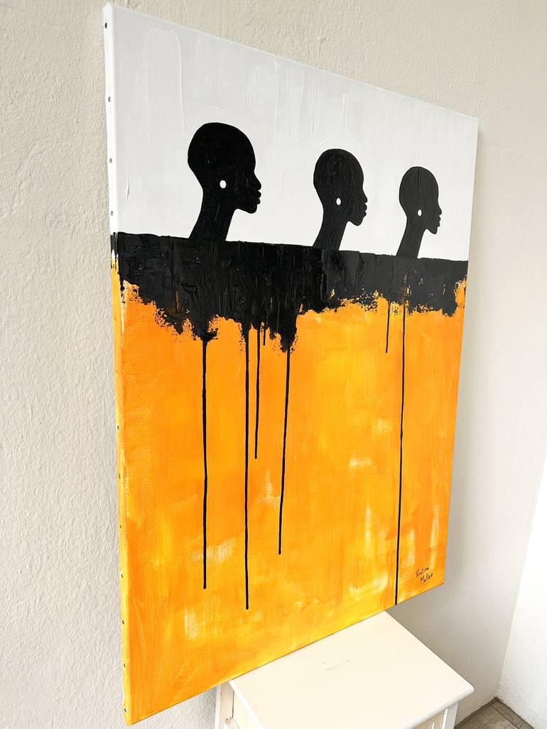 Original Abstract Expressionism Abstract Painting by Kristina Mallen