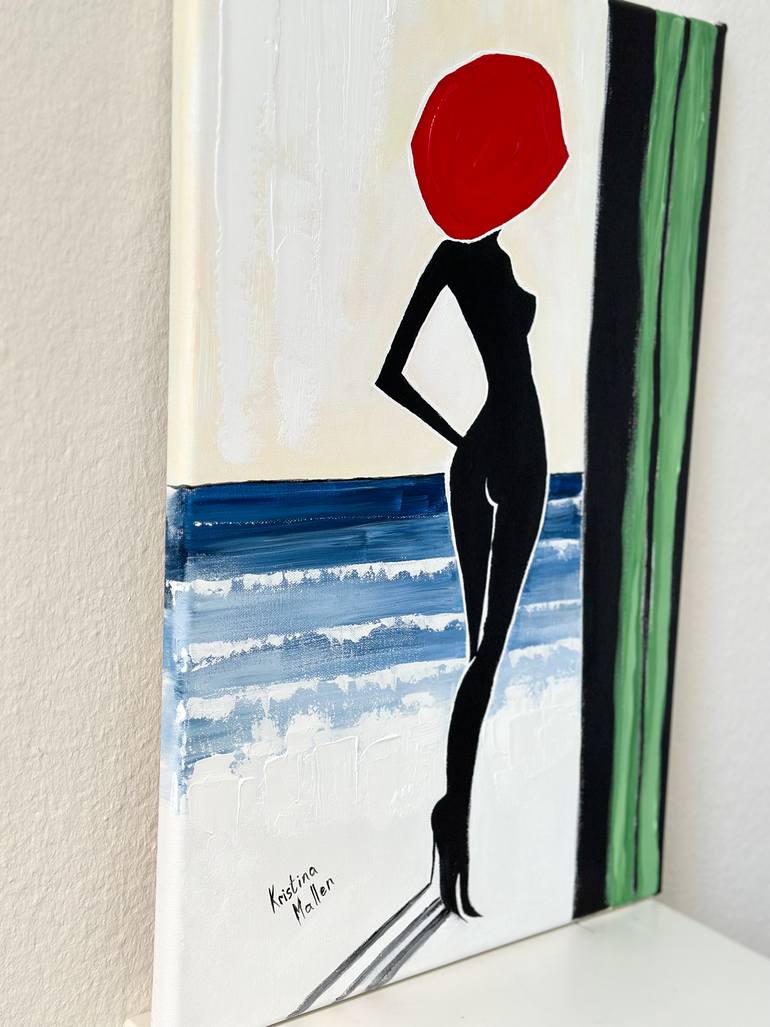 Original Pop Art Women Painting by Kristina Mallen