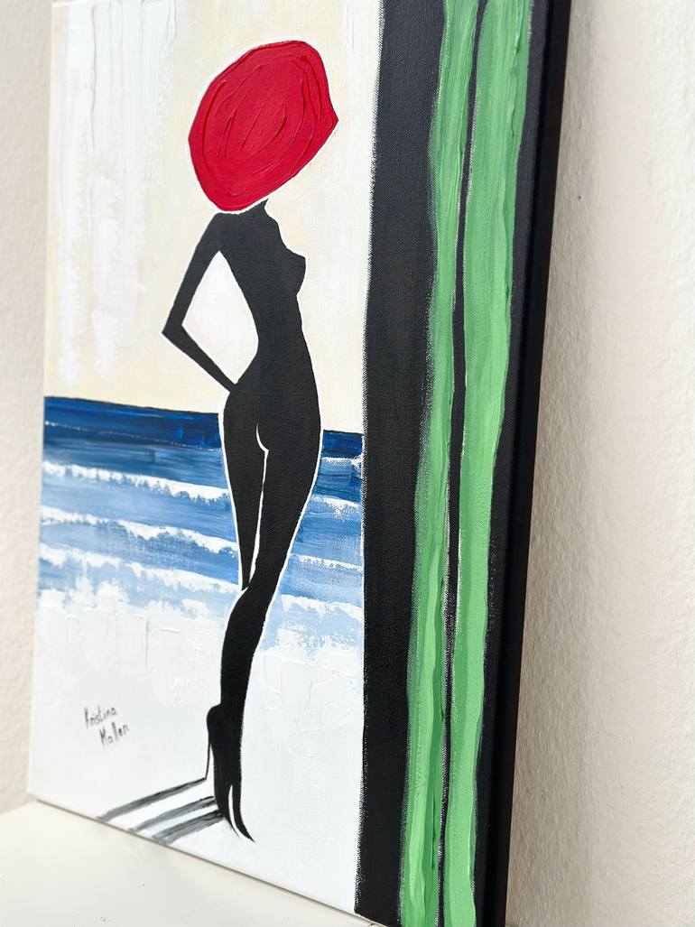 Original Pop Art Women Painting by Kristina Mallen