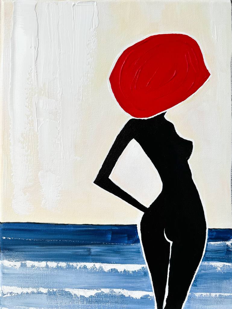 Original Pop Art Women Painting by Kristina Mallen