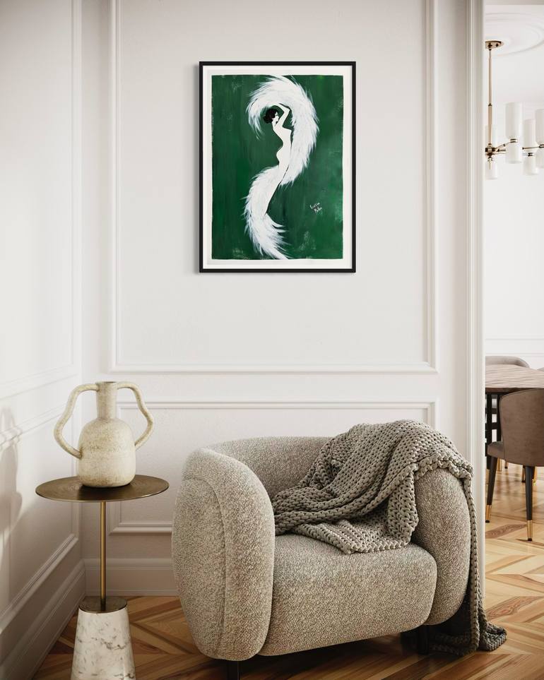 Original Art Deco Women Painting by Kristina Mallen