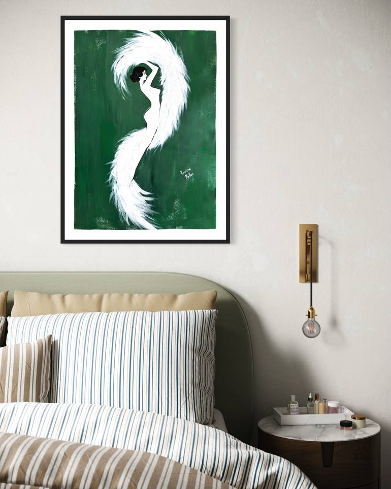 Original Art Deco Women Painting by Kristina Mallen