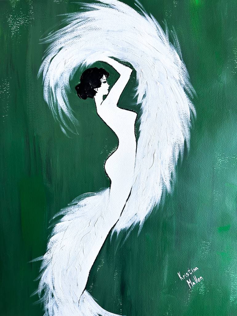 Original Art Deco Women Painting by Kristina Mallen