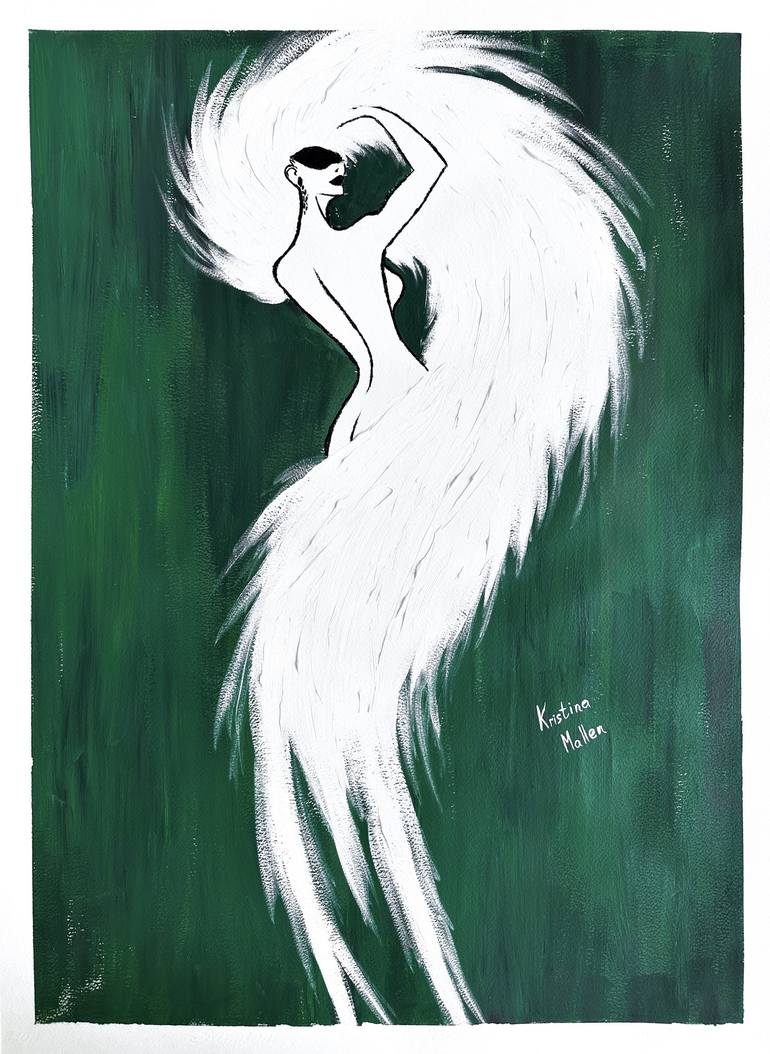 Print of Art Deco Women Paintings by Kristina Mallen