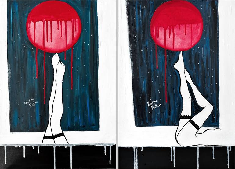 Print of Art Deco Women Paintings by Kristina Mallen