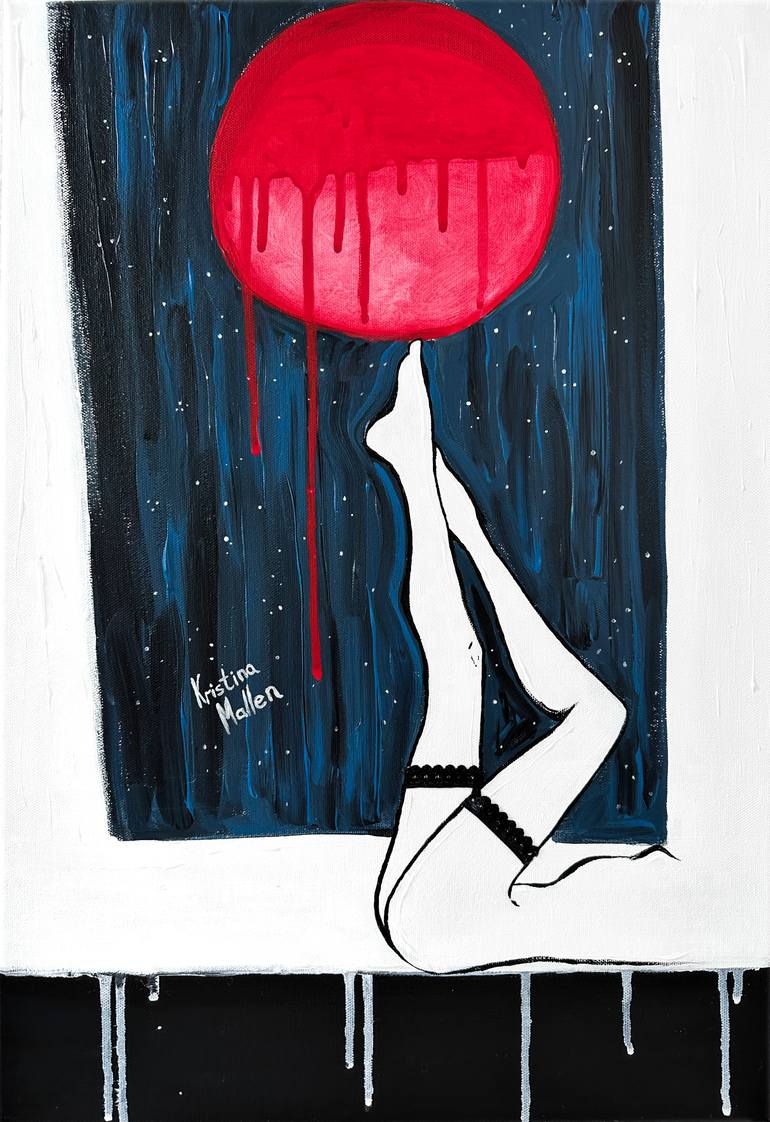 Original Art Deco Women Painting by Kristina Mallen