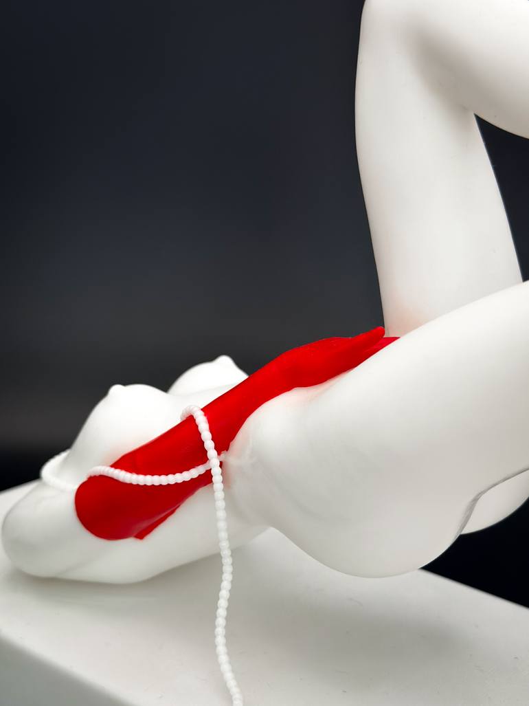 Original Art Deco Nude Sculpture by Kristina Mallen