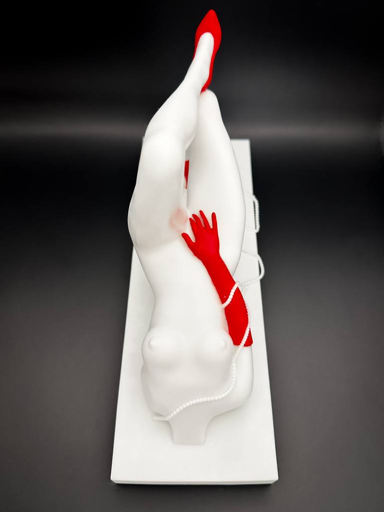 Original Art Deco Nude Sculpture by Kristina Mallen