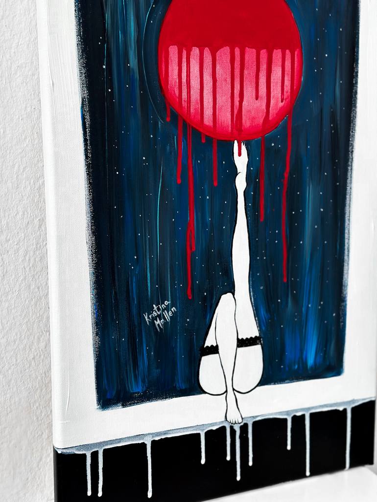 Original Art Deco Body Painting by Kristina Mallen