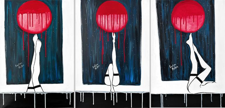 Original Art Deco Women Paintings by Kristina Mallen