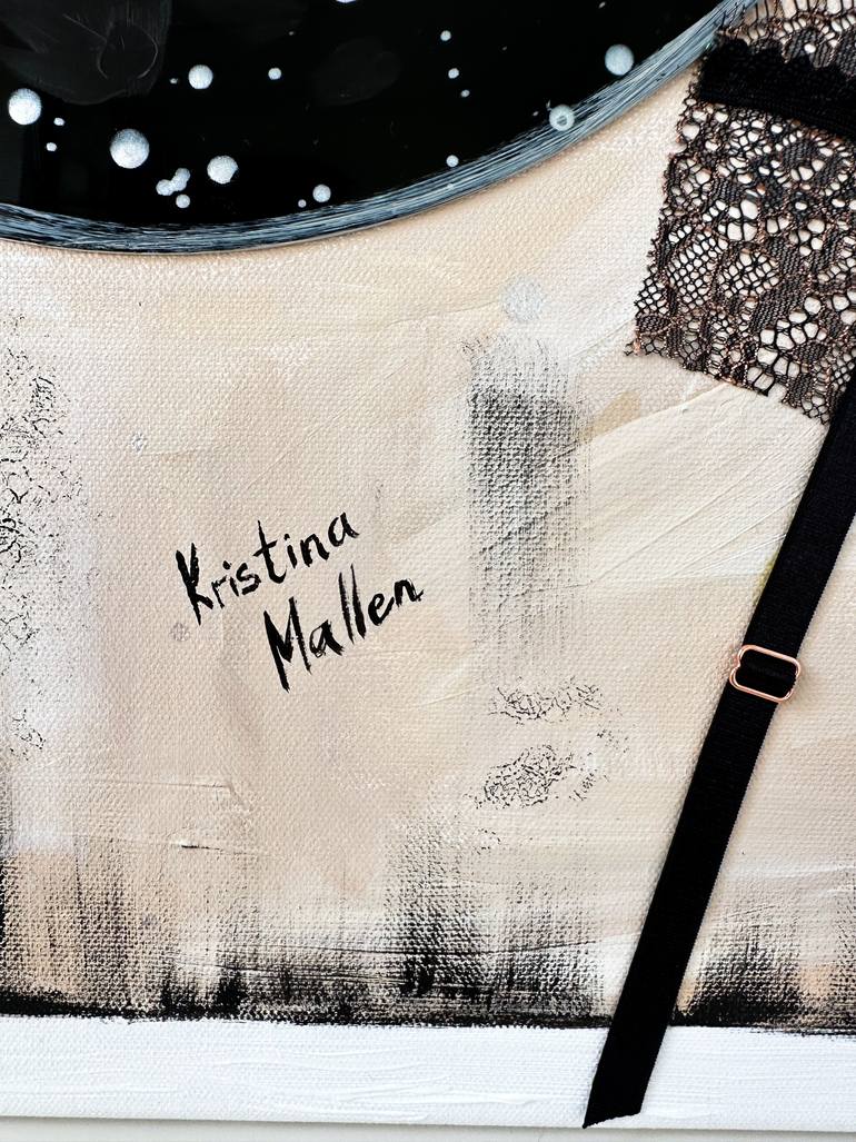 Original Abstract Expressionism Pop Culture/Celebrity Collage by Kristina Mallen