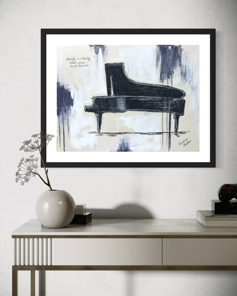 Original Abstract Music Drawing by Kristina Mallen